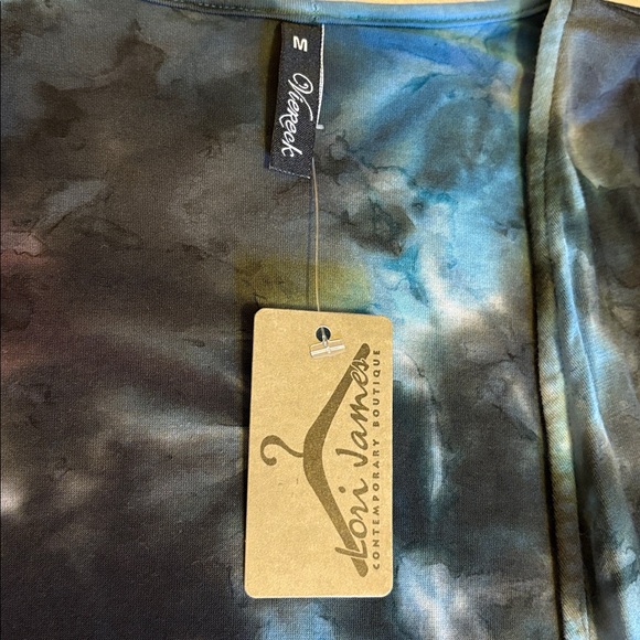 Tie-Dye Open Front Knit Cardigan - Picture 2 of 3